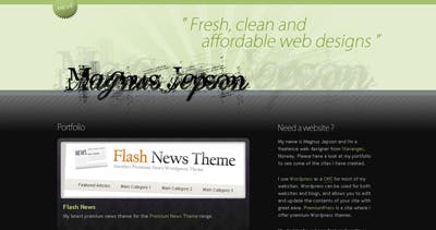 Magnus Jepson Website Screenshot
