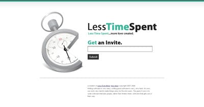 Less Time Spent Website Screenshot