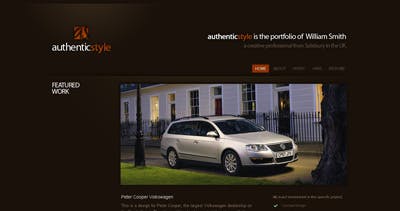 Authentic Style Website Screenshot