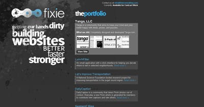Fixie Website Screenshot