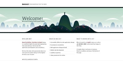 Banjax Web Design Website Screenshot