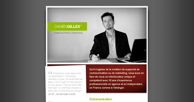 Damien Gilles Website Screenshot