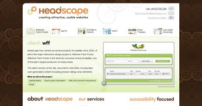Headscape Website Screenshot