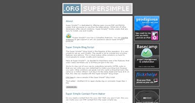 Super Simple Website Screenshot