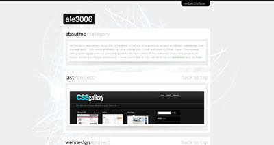ale3006 Website Screenshot