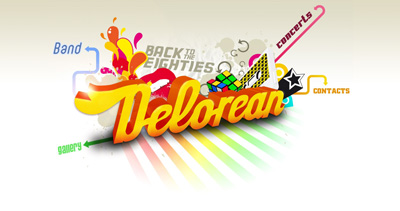 Delorean Website Screenshot