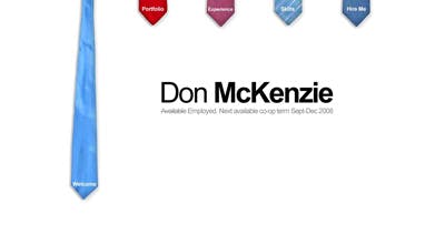 Don McKenzie Website Screenshot