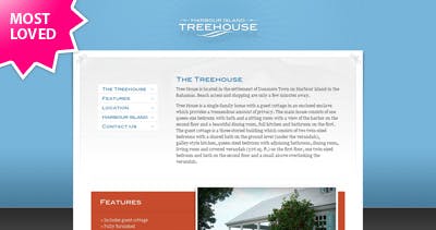 Harbour Island Treehouse Website Screenshot