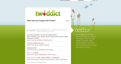 Twiddict Website Screenshot