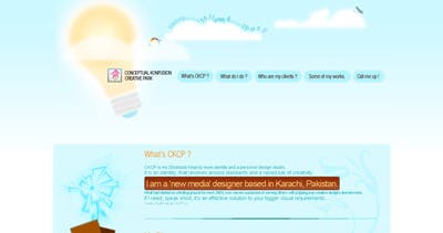 Conceptual Konfusion Creative Park Website Screenshot