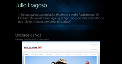 Julio Fragoso Website Screenshot