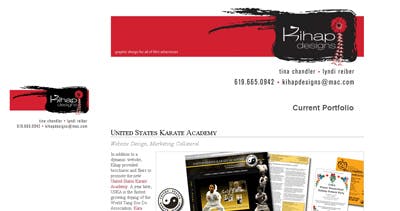 Kihap Designs Website Screenshot