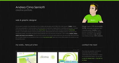 Andrea Cima Serniotti Website Screenshot