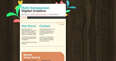 Matti Kemppainen Digital Creative Website Screenshot