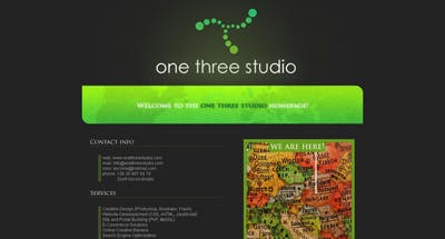 One Three Studio Website Screenshot