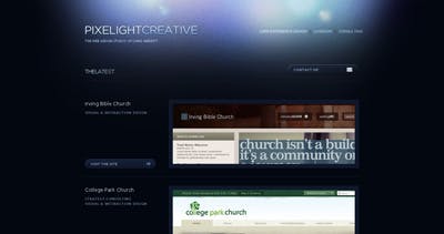 Pixelight Creative Website Screenshot
