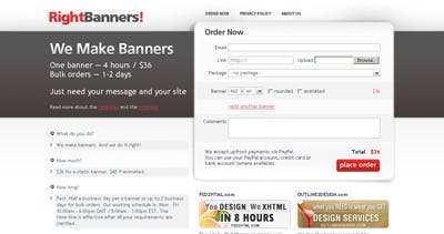 RightBanners! Website Screenshot