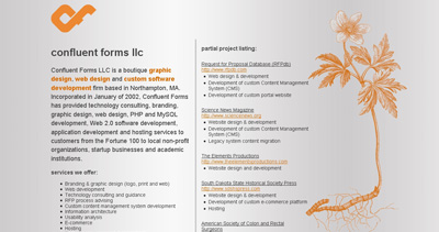 Confluent Forms LLC Website Screenshot