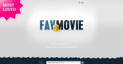 FavMovie Website Screenshot