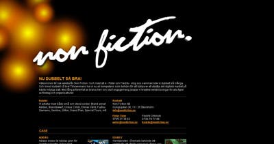 Non Fiction AB Website Screenshot