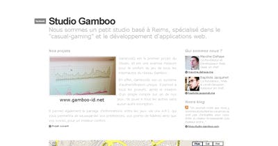 Studio Gamboo Website Screenshot