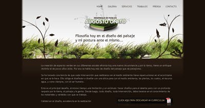 Augusto Oneto Website Screenshot