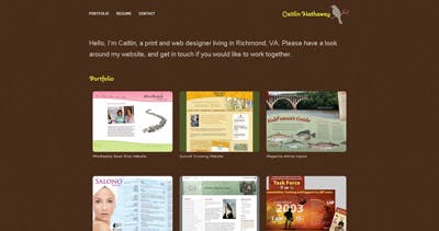 Caitlin Hathaway Website Screenshot