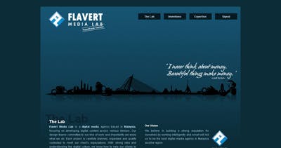 Flavert Media Lab Website Screenshot