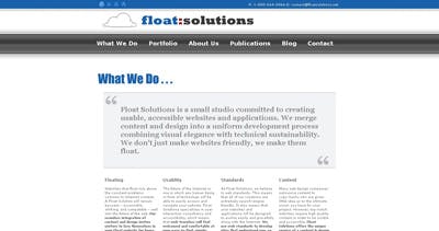 Float Solutions Website Screenshot