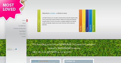 Lomotek Polymers Website Screenshot