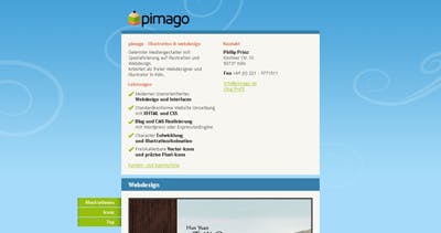 pimago Website Screenshot