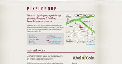 Pixelgroup Website Screenshot
