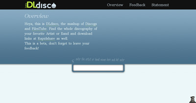 DLdisco Website Screenshot