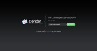 Exender Website Screenshot