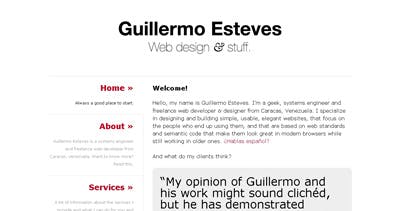 Guillermo Esteves Website Screenshot