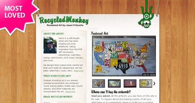 Recycled Monkey Website Screenshot