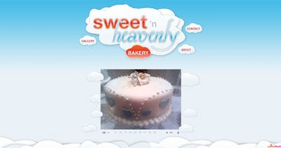 Sweet ‘n Heavenly Bakery Website Screenshot
