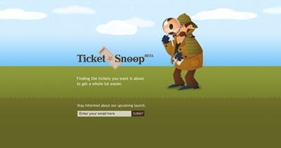 TicketSnoop Website Screenshot