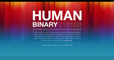 Human Binary Website Screenshot
