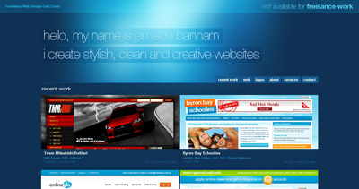 Jamison Banham Website Screenshot