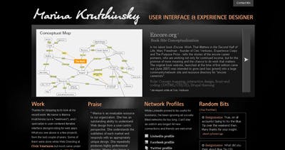 Marina Krutchinsky Website Screenshot