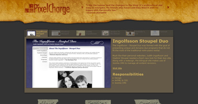 PixelCharge Website Screenshot