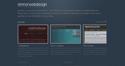 Simnor Web Design Website Screenshot