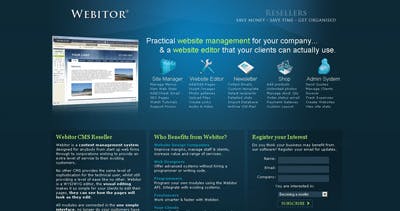 Webitor Website Screenshot