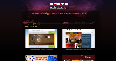 Forma Web Design Website Screenshot