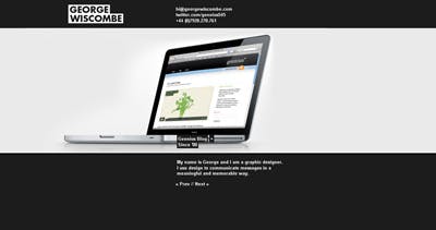 George Wiscombe Website Screenshot