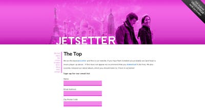 Jetsetter Website Screenshot