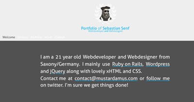 Mustardamus Website Screenshot