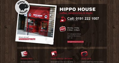 Hippo House Website Screenshot