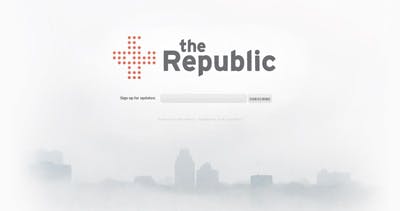 The Republic Website Screenshot